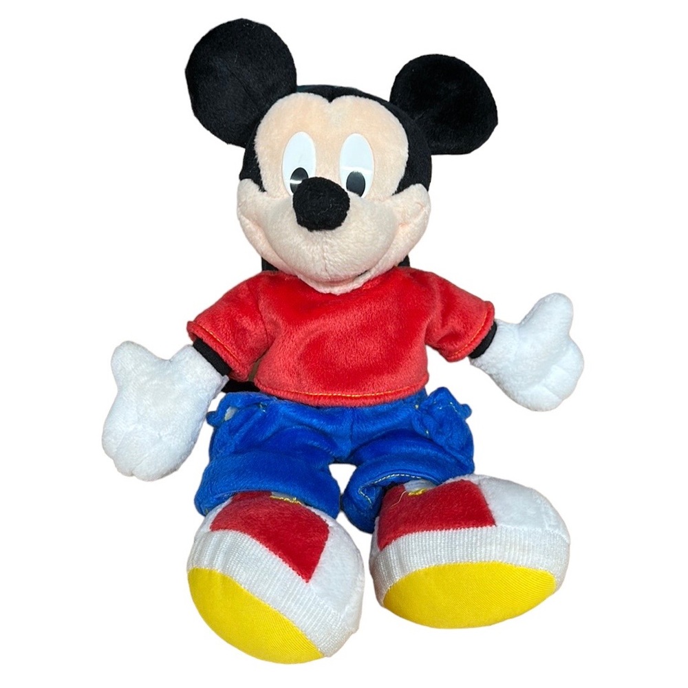 Vintage 2001 Disney Mickey Mouse Plush Toy Mattel Inc USA Fisher Price Plush